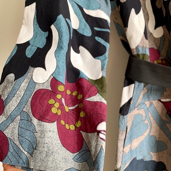 MARNI Flower Print Dress with a belt - Picture 5 of 11